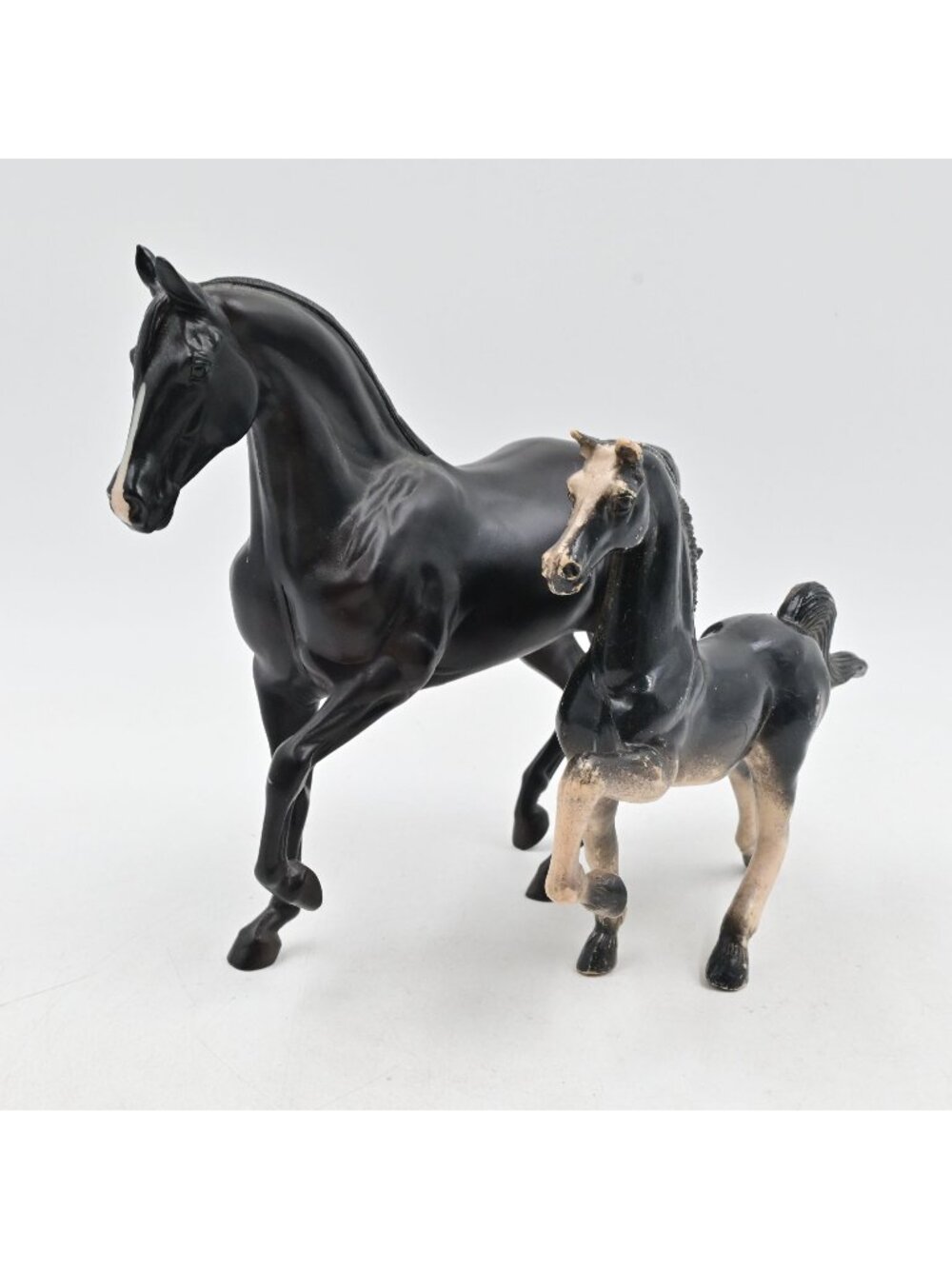 Breyer Horse Black Thoroughbred Mare & Imperial Foal Vintage 1970s/80s Toys